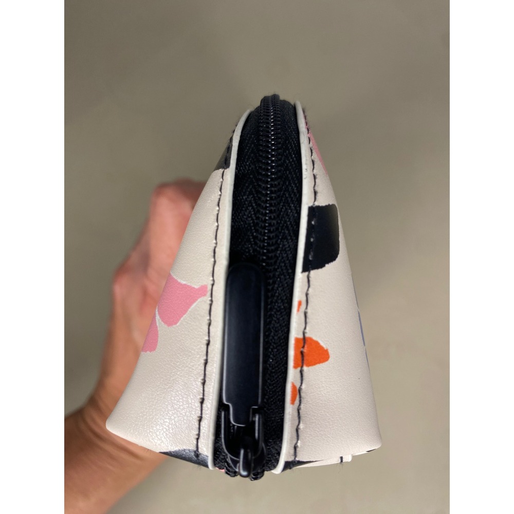 Kate Spade New York Floral Butterfly Pencil Case Cosmetic Pouch Cream Multi - Picture 5 of 10